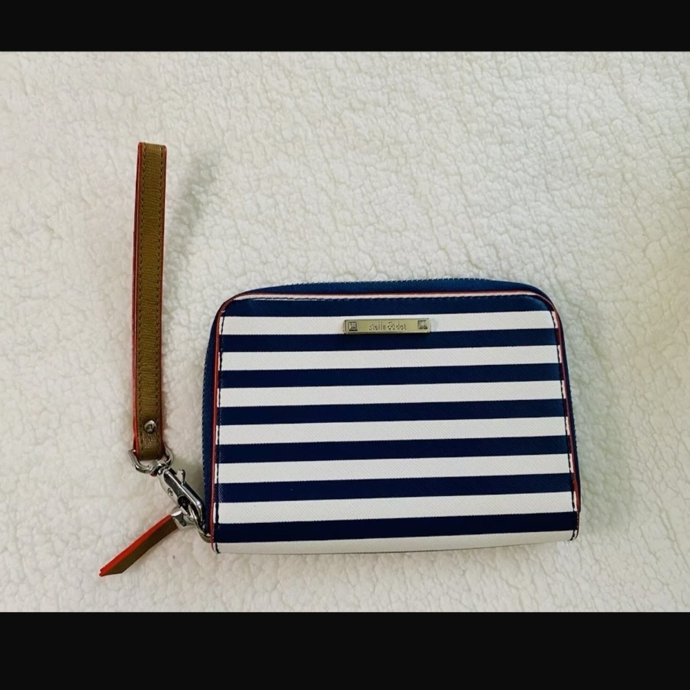 Kate Spade Tan and Navy Card Holder